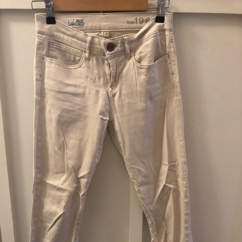 GAP legging jeans cream